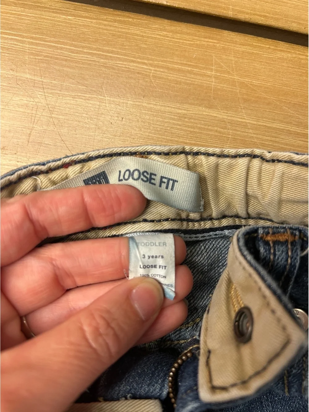 Gap Toddler Boys' Loose Fit Blue Denim Jeans Size 3T